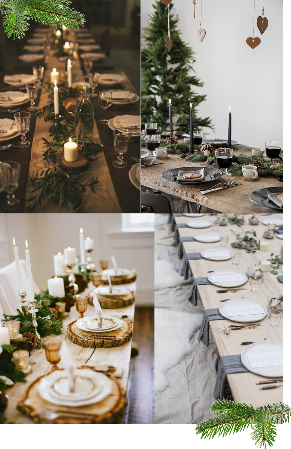 table-theme-fetes-noel-christmas-nature-feuilles-inspiration-chemin-de-table